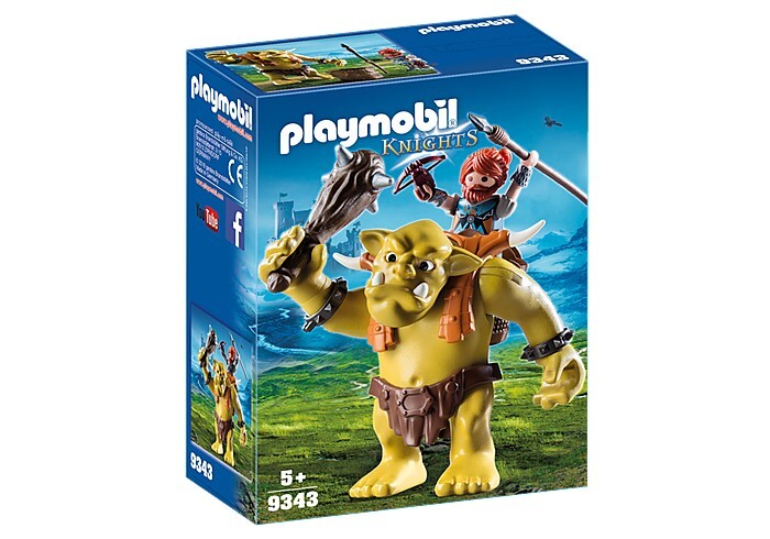 Playmobil Knights - Giant Troll with Dwarf Fighter