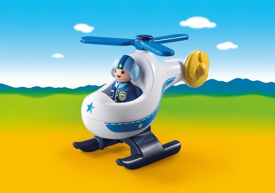 Playmobil 1.2.3 - Police Helicopter
