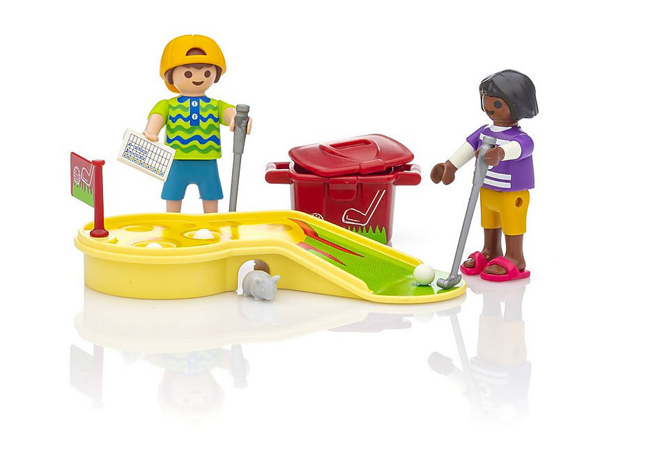Playmobil Family Fun - Children Minigolfing