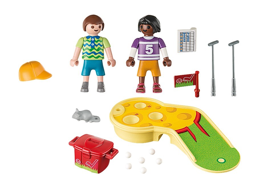 Playmobil Family Fun - Children Minigolfing