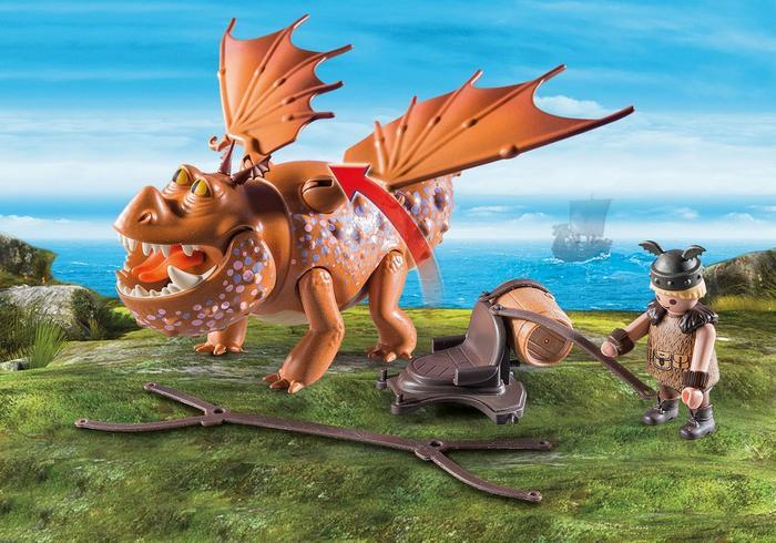 Playmobil How To Train Your Dragon - Fishlegs and Meatlug