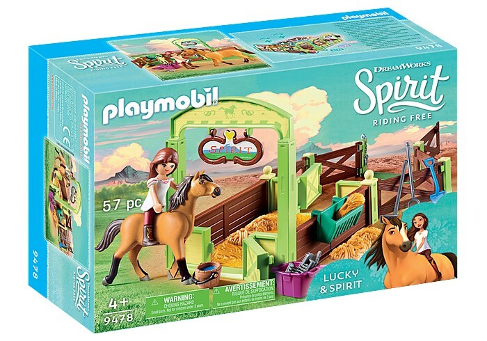 Playmobil Spirit Riding Free - Lucky & Spirit with Horse Stable
