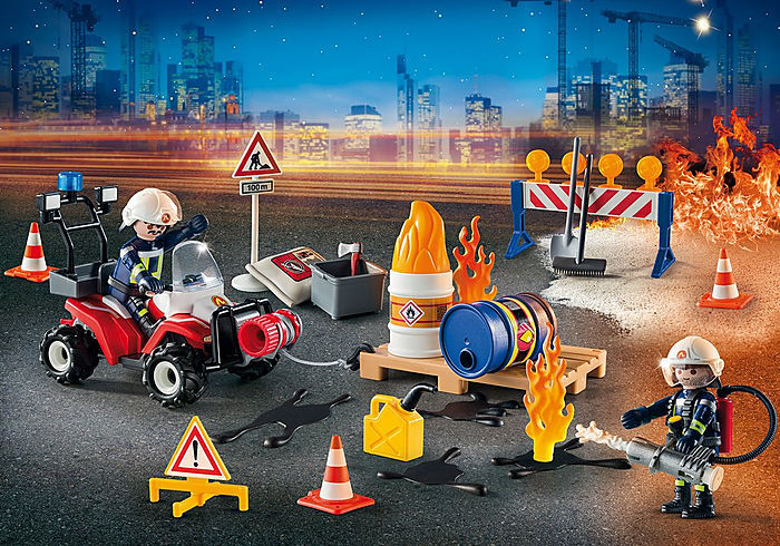 Playmobil City Action - Advent Calendar Construction Site Fire Rescue