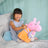 Peppa Pig Plush - Mummy Pig with Evie