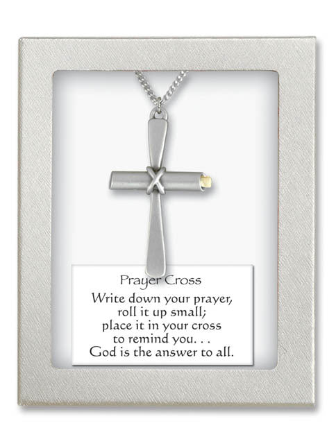 Pendant Prayer Cross Necklace - Chain