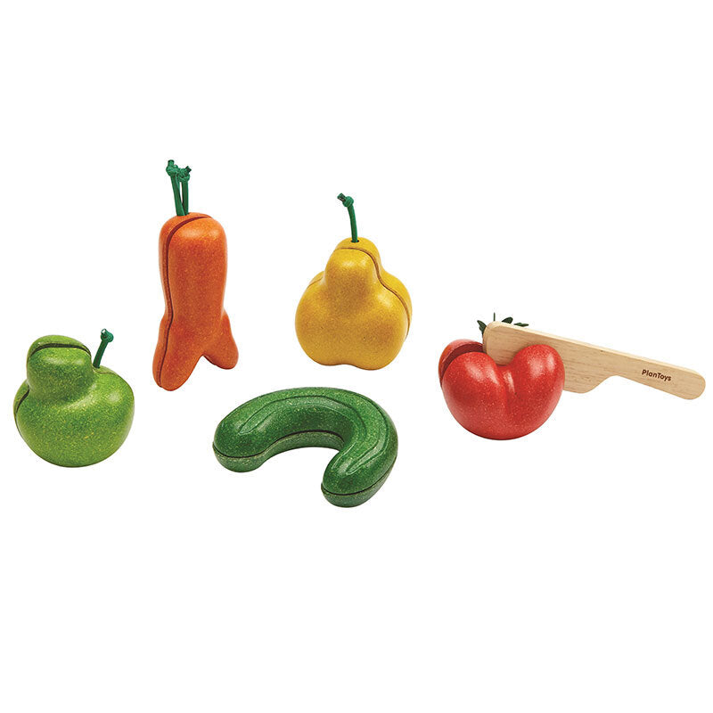 PlanToys Pretend Play - Wonky Fruit & Vegetables