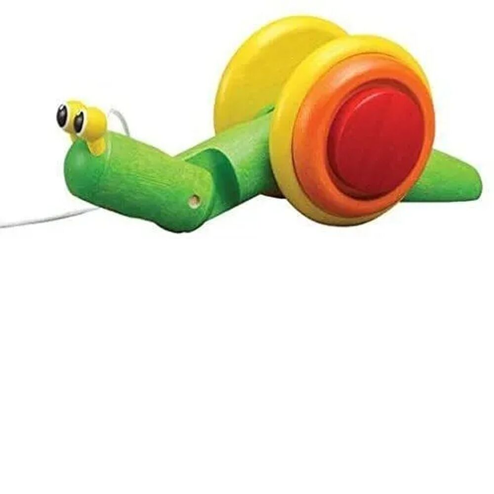PlanToys Push & Pull - Pull-Along Snail
