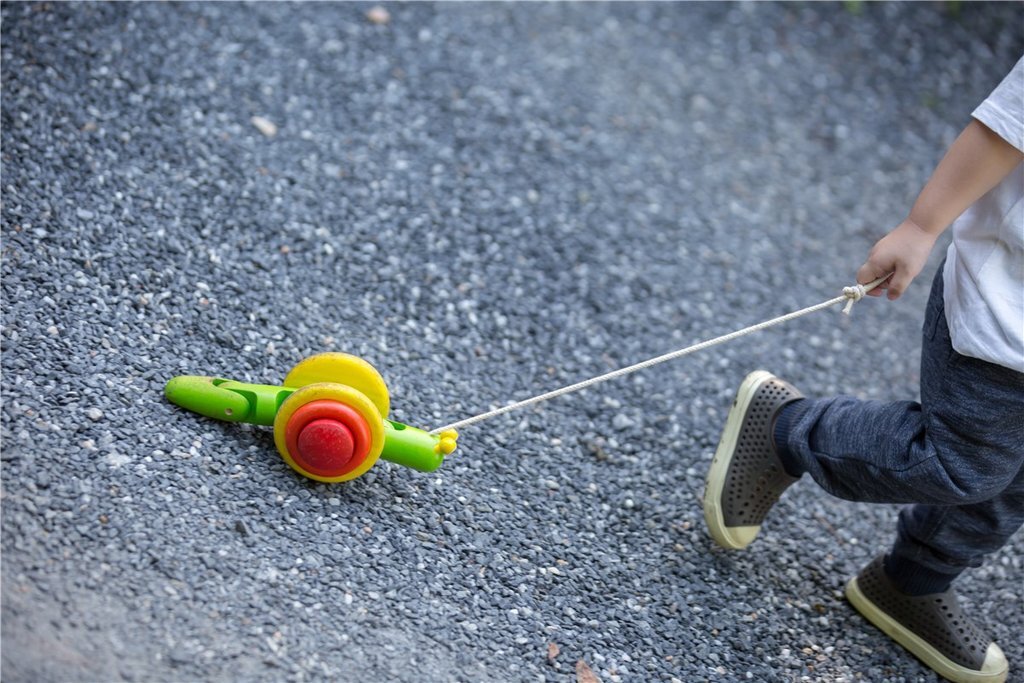 PlanToys Push & Pull - Pull-Along Snail
