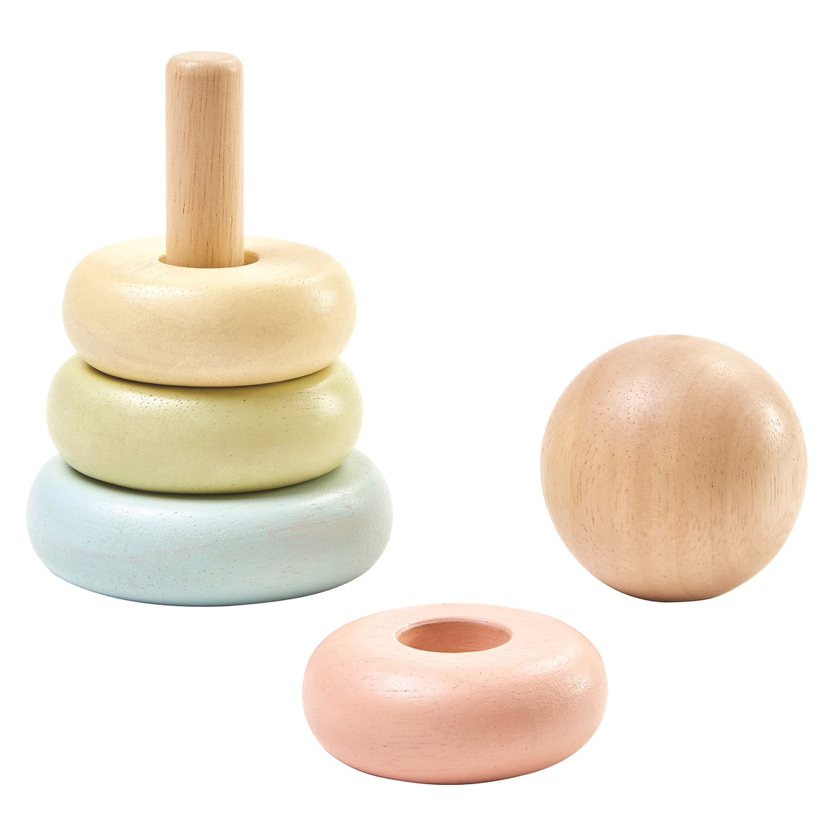 PlanToys Baby Toys - First Stacking Ring - Pastel