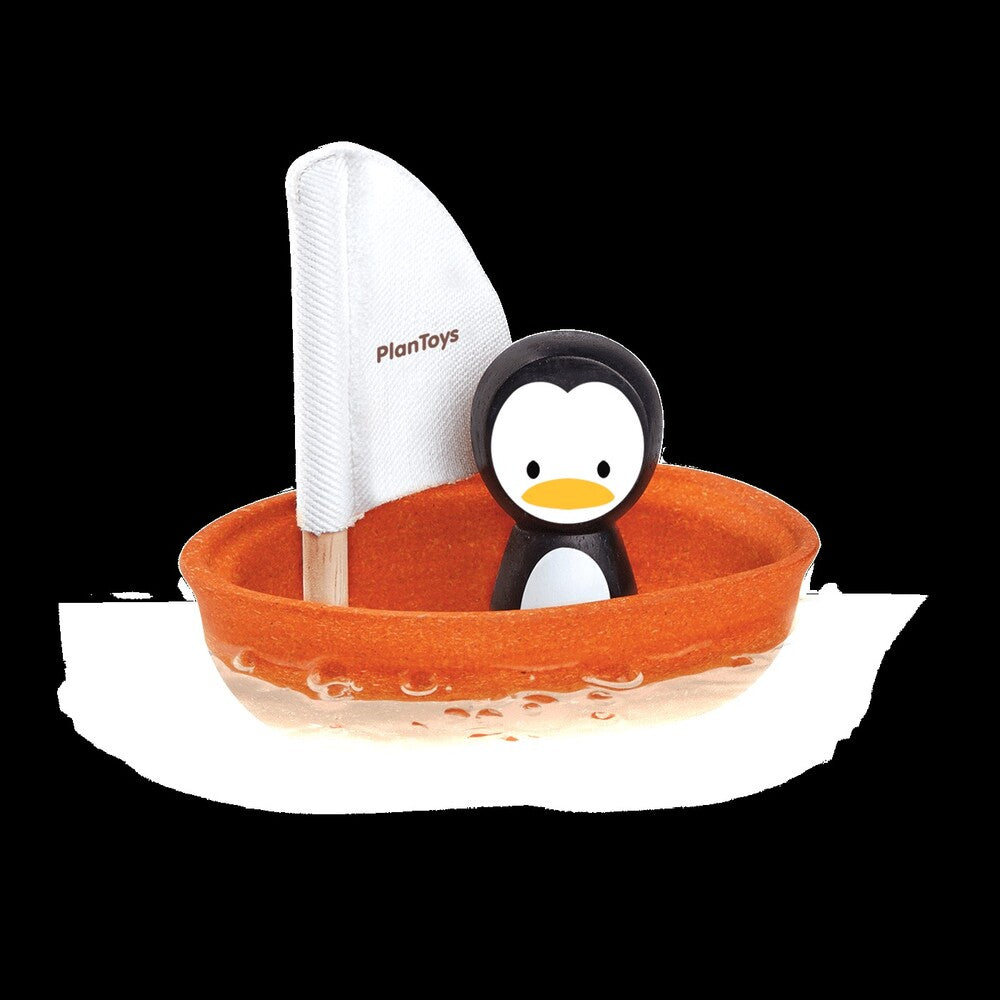 PlanToys Water Play - Sailing Boat - Penguin