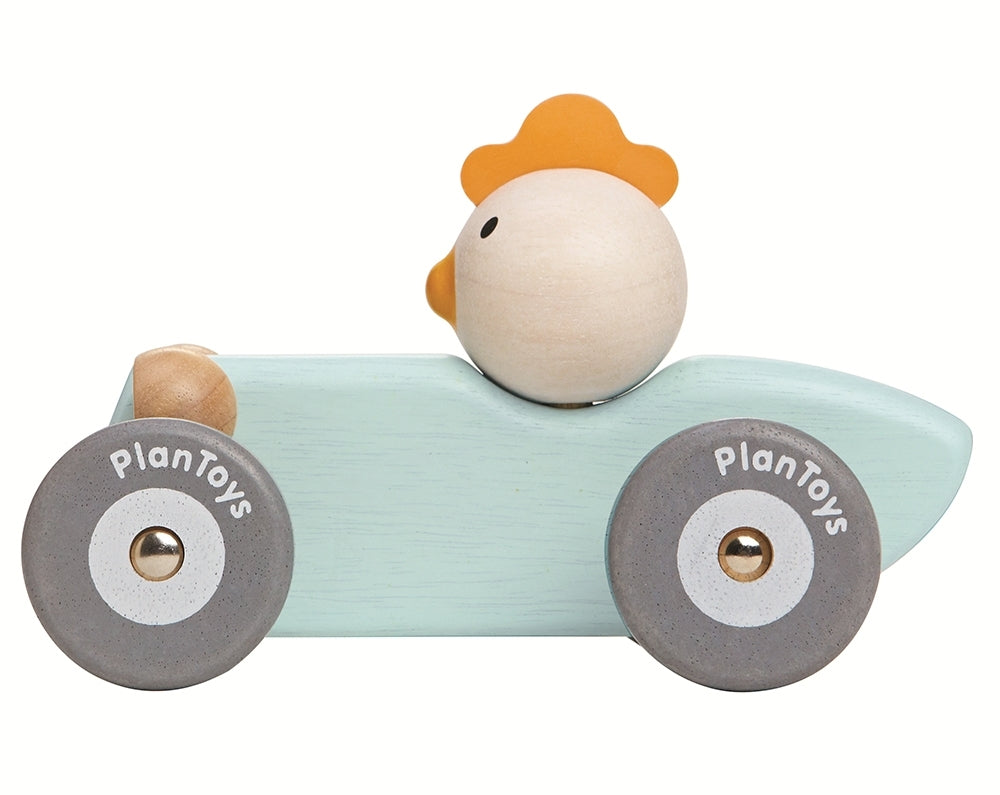 PlanToys Baby Toys - Chicken Racing Car