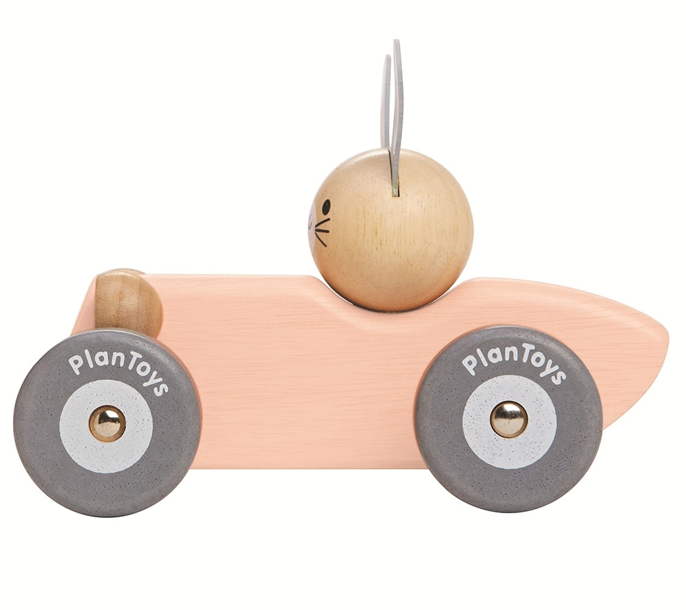 PlanToys Baby Toys - Bunny Racing Car