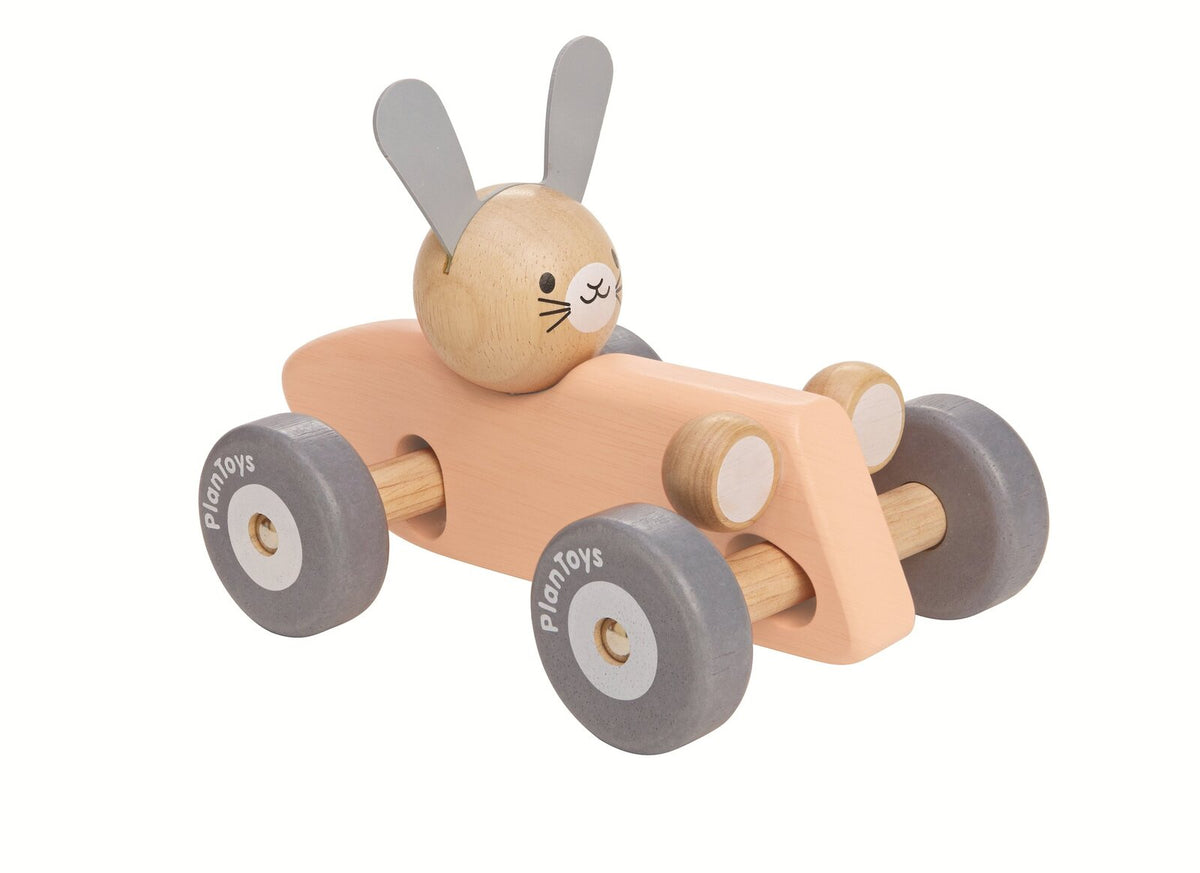 PlanToys Baby Toys - Bunny Racing Car