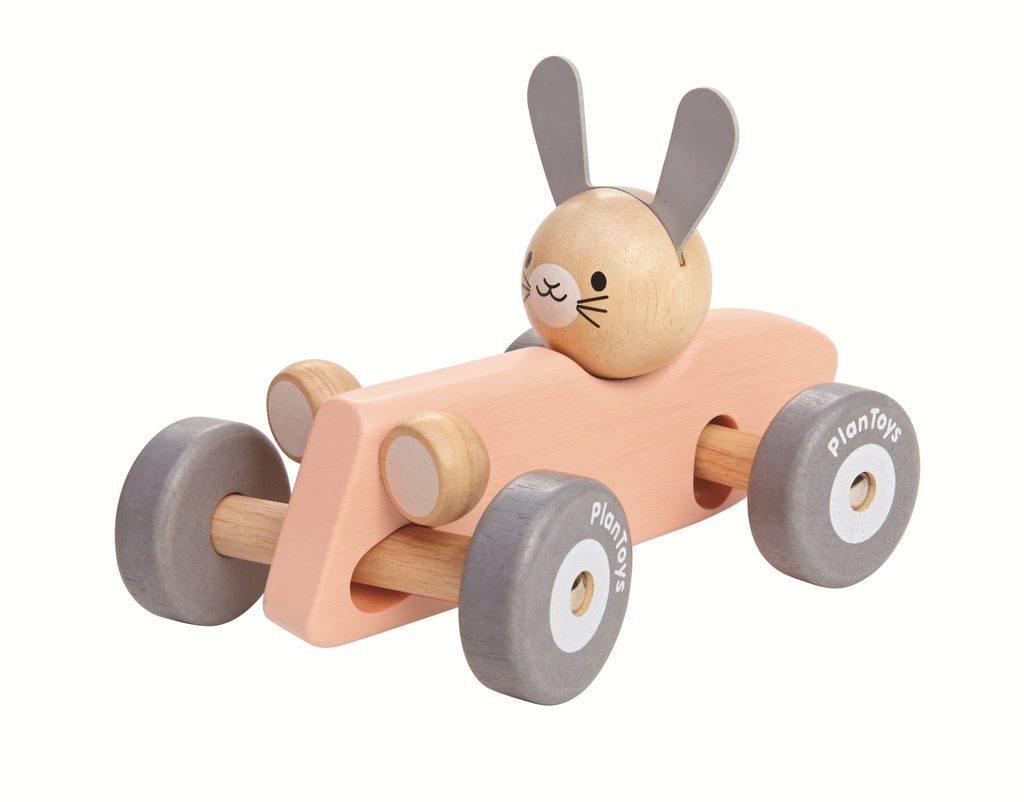 PlanToys Baby Toys - Bunny Racing Car