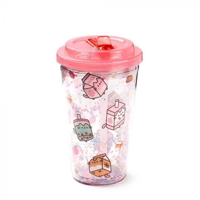 Pusheen Sips - Double Walled Cup & Straw