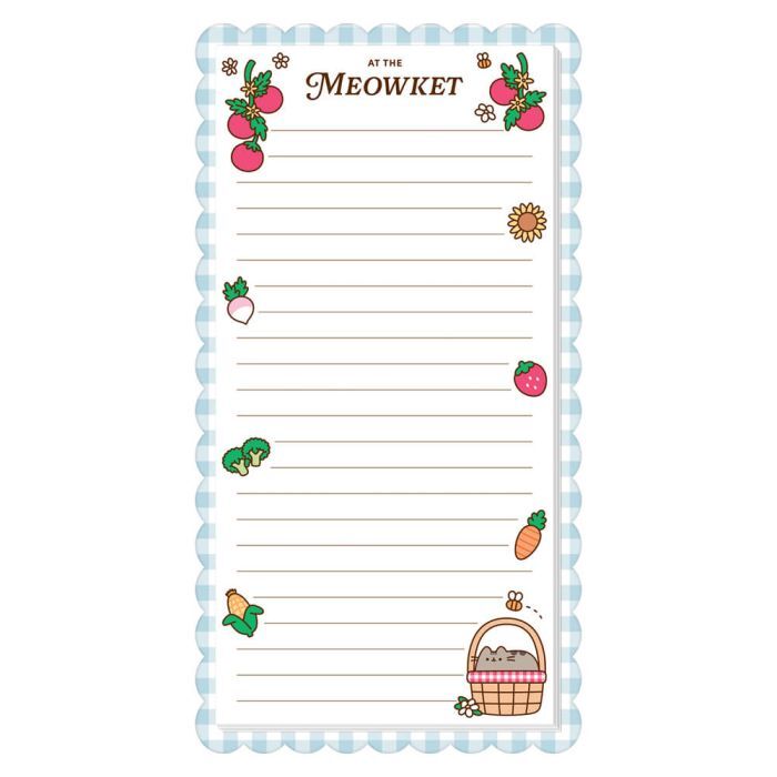Pusheen Farmers Market - Magnetic Shopping List Pad