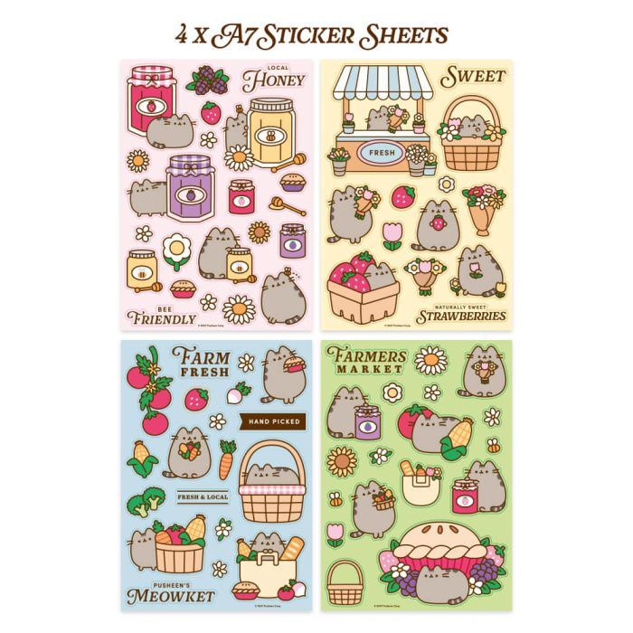 Pusheen Farmers Market - Stickers (Pack of 12)