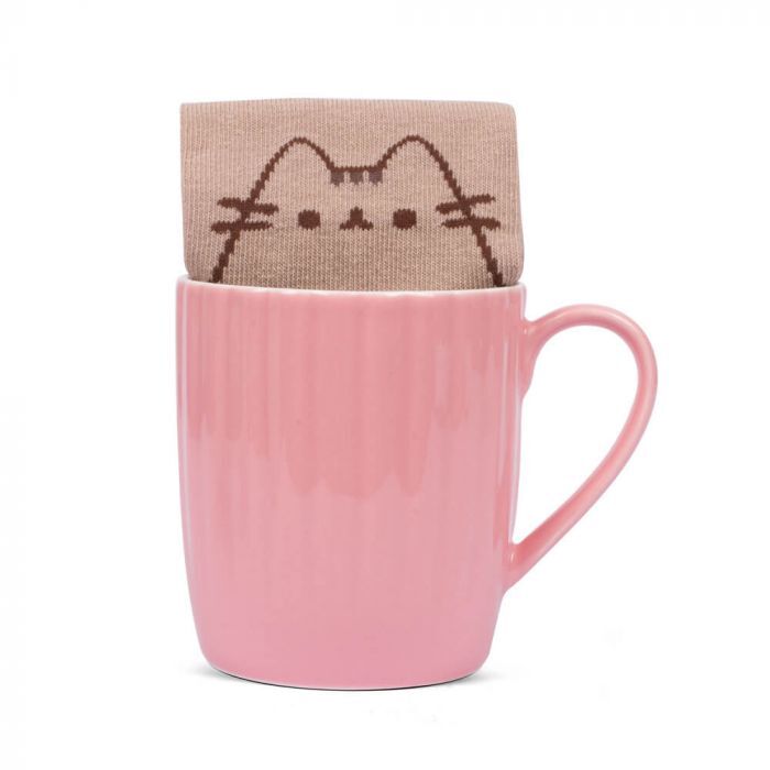 Pusheen Sock In A Mug - Pink