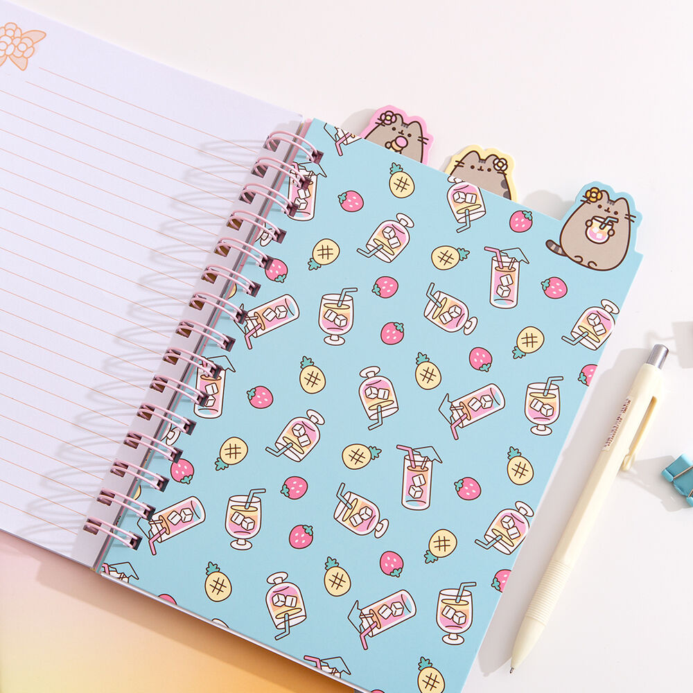 Pusheen Tropical Vacation - A4 Project Notebook