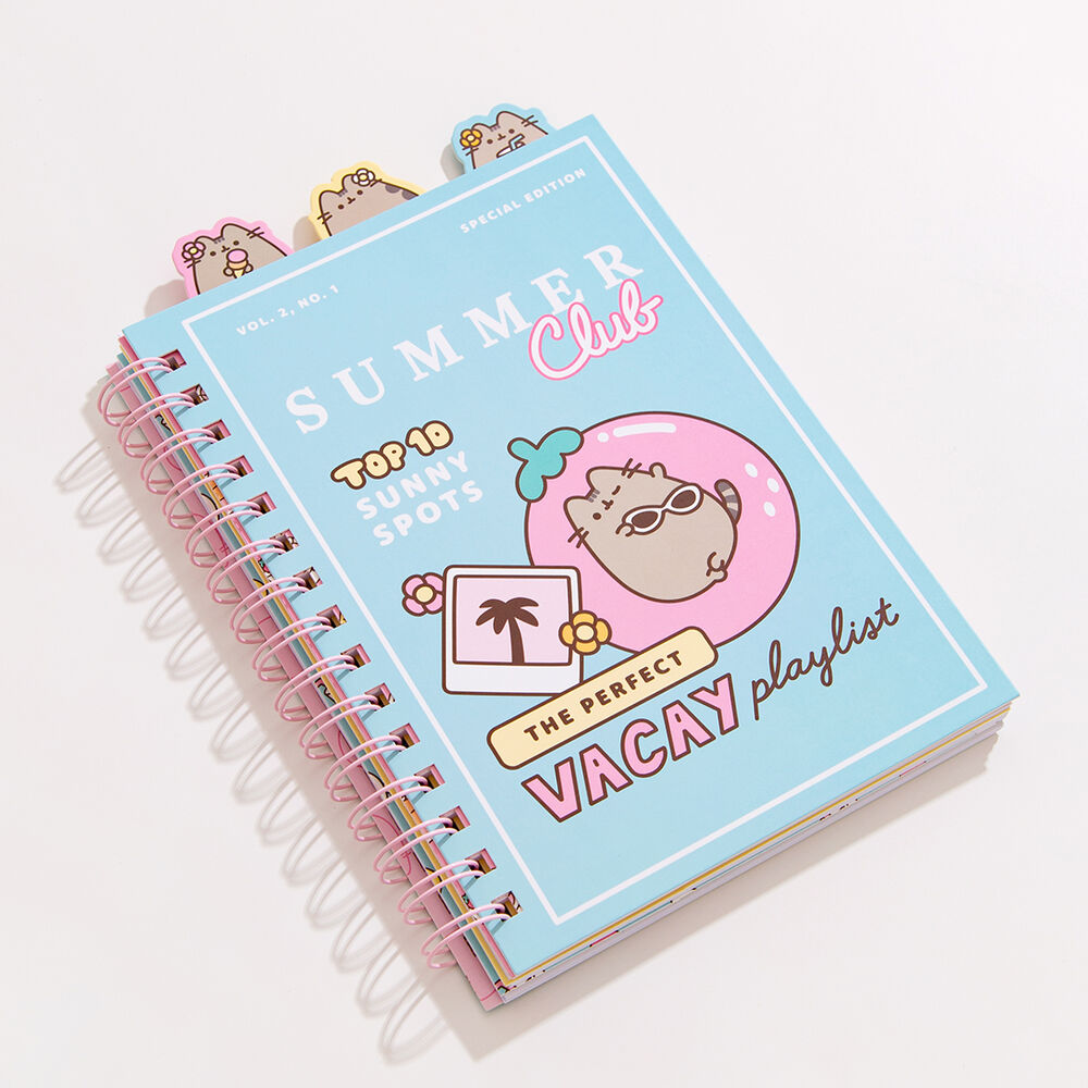 Pusheen Tropical Vacation - A4 Project Notebook