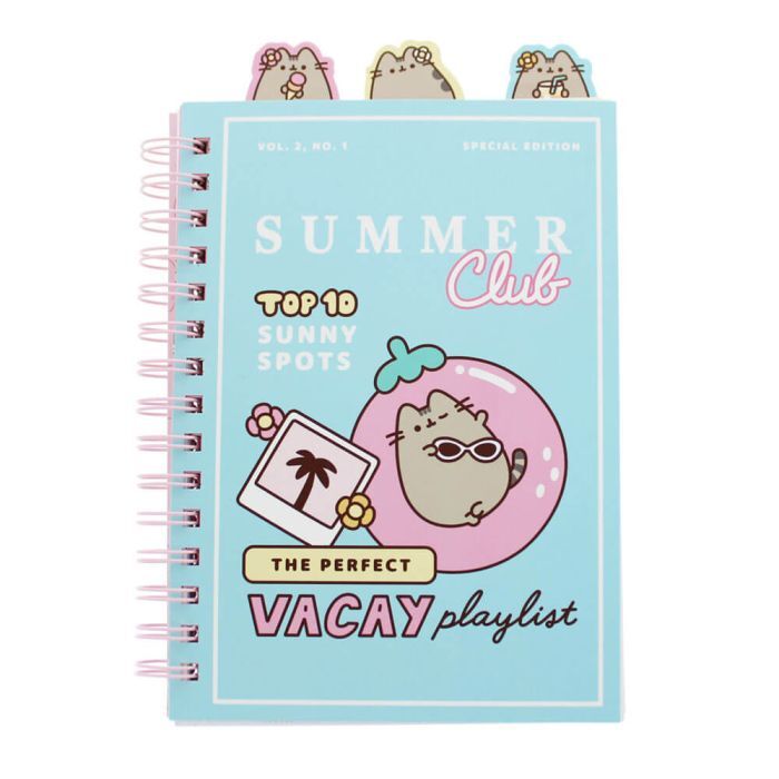 Pusheen Tropical Vacation - A4 Project Notebook