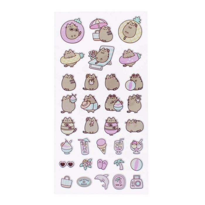 Pusheen Tropical Vacation - Puffy Stickers