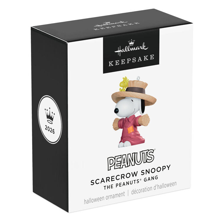 2026 Hallmark Keepsake Ornament - The Peanuts Gang Scarecrow Snoopy Mini
