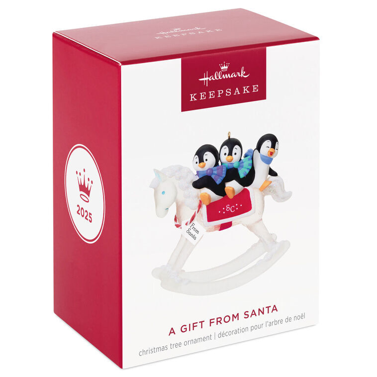2025 Hallmark Keepsake Ornament - A Gift From Santa (Penguin Friends)