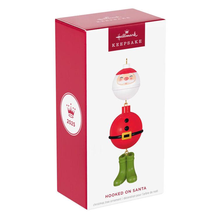 2025 Hallmark Keepsake Ornament - Hooked on Santa (Fishing)