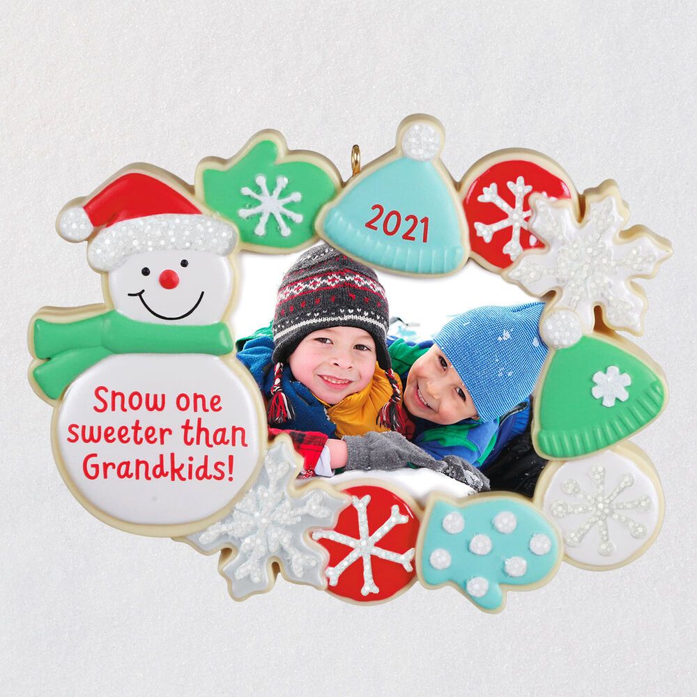 2021 Hallmark Keepsake Ornament - 2021 Sweetest Grandkids Photo Frame