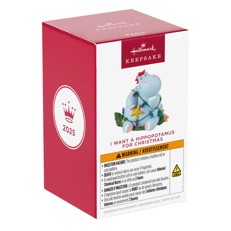 2025 Hallmark Keepsake Ornament - I Want a Hippopotamus for Christmas Musical