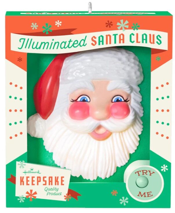 2025 Hallmark Keepsake Ornament - Holly Jolly Santa Light Up