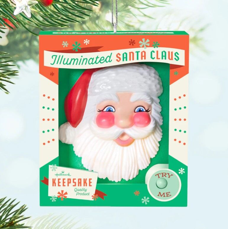 2025 Hallmark Keepsake Ornament - Holly Jolly Santa Light Up