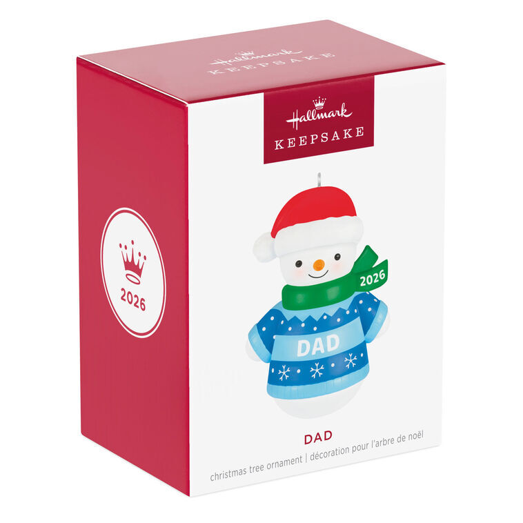 2026 Hallmark Keepsake Ornament - Dad Snowman