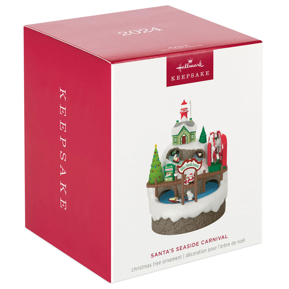 2024 Hallmark Keepsake Ornament - Santa's Seaside Carnival Musical with Light and Motion