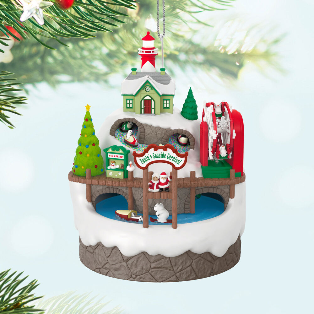 2024 Hallmark Keepsake Ornament - Santa's Seaside Carnival Musical with Light and Motion