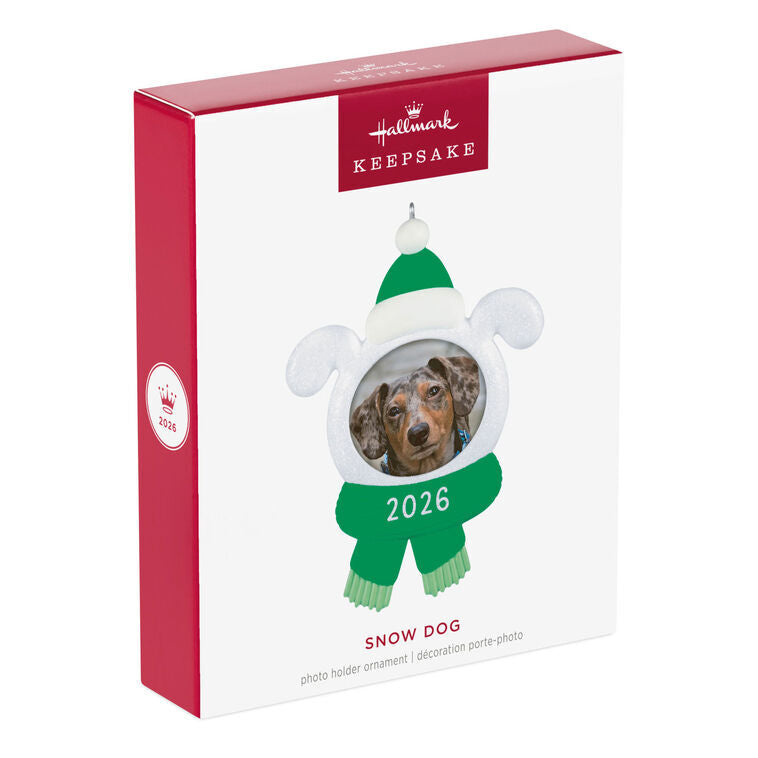 2026 Hallmark Keepsake Ornament - Snow Dog Photo Frame