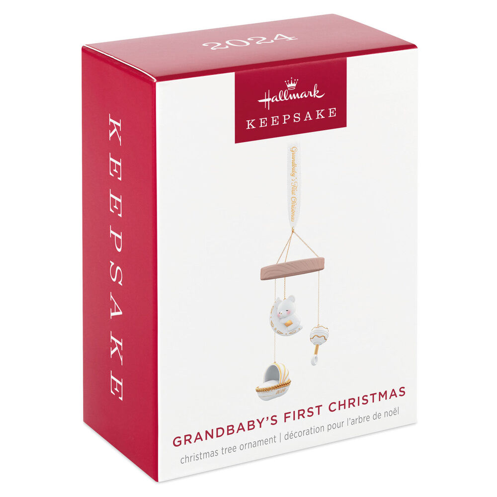 2024 Hallmark Keepsake Ornament - Grandbaby's First Christmas Porcelain