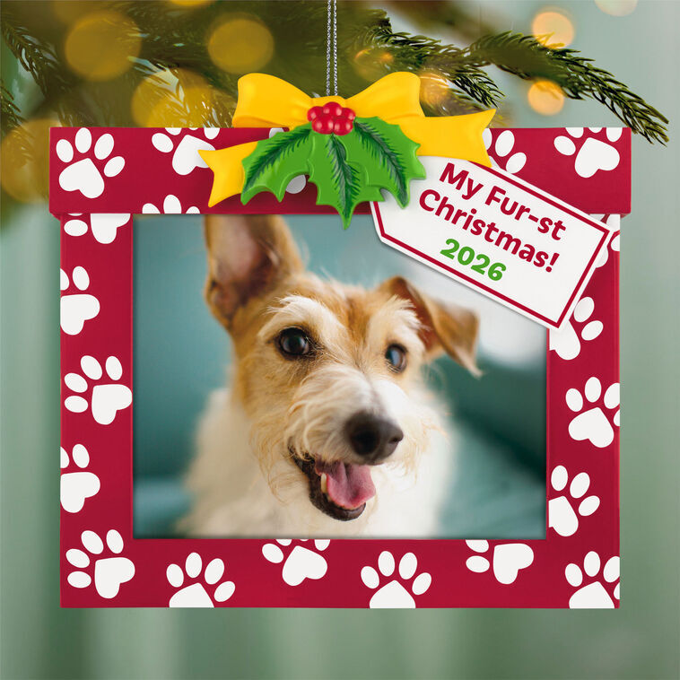 2026 Hallmark Keepsake Ornament - My Fur-st Christmas Photo Frame