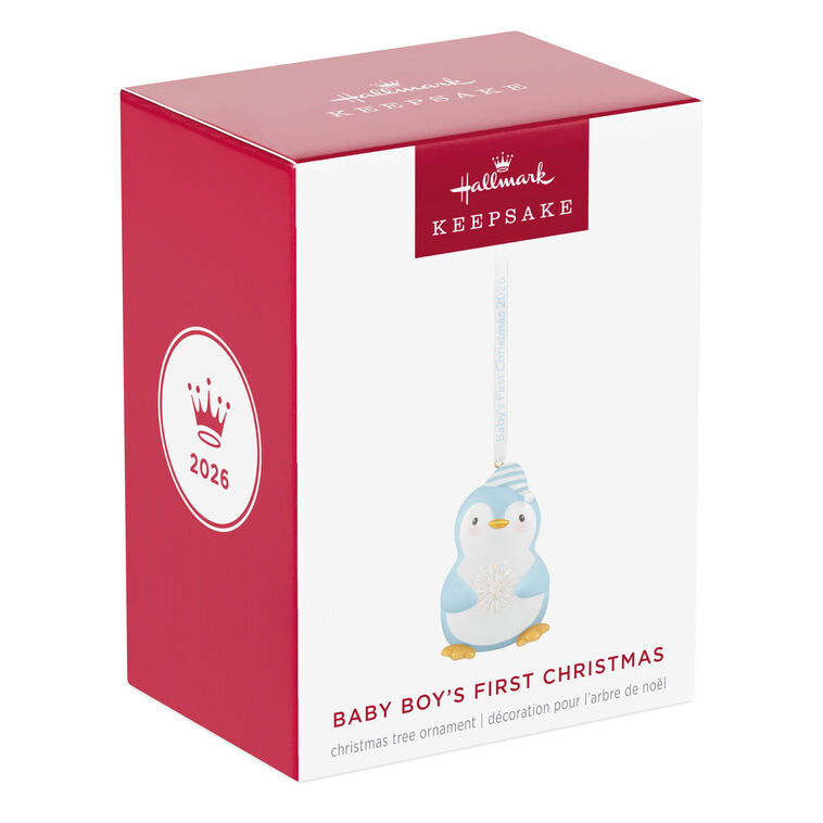 2026 Hallmark Keepsake Ornament - Baby Boy's First Christmas Penguin