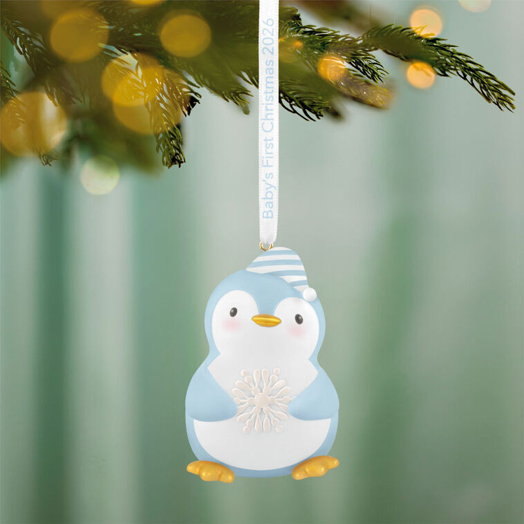 2026 Hallmark Keepsake Ornament - Baby Boy's First Christmas Penguin
