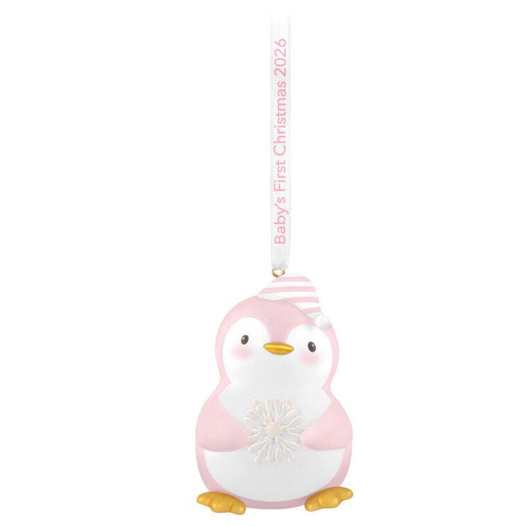 2026 Hallmark Keepsake Ornament - Baby Girl's First Christmas Penguin