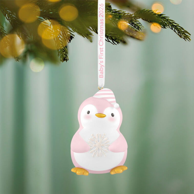 2026 Hallmark Keepsake Ornament - Baby Girl's First Christmas Penguin