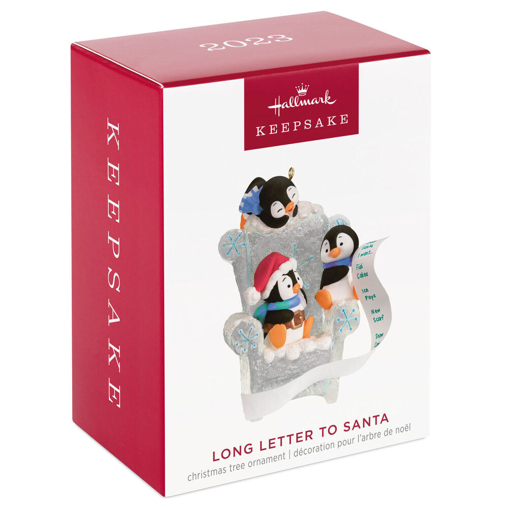 2023 Hallmark Keepsake Ornament - Penguin Long Letter to Santa