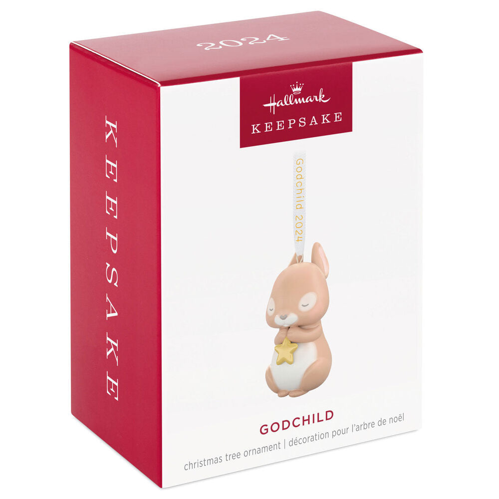 2024 Hallmark Keepsake Ornament - Godchild Bunny Porcelain
