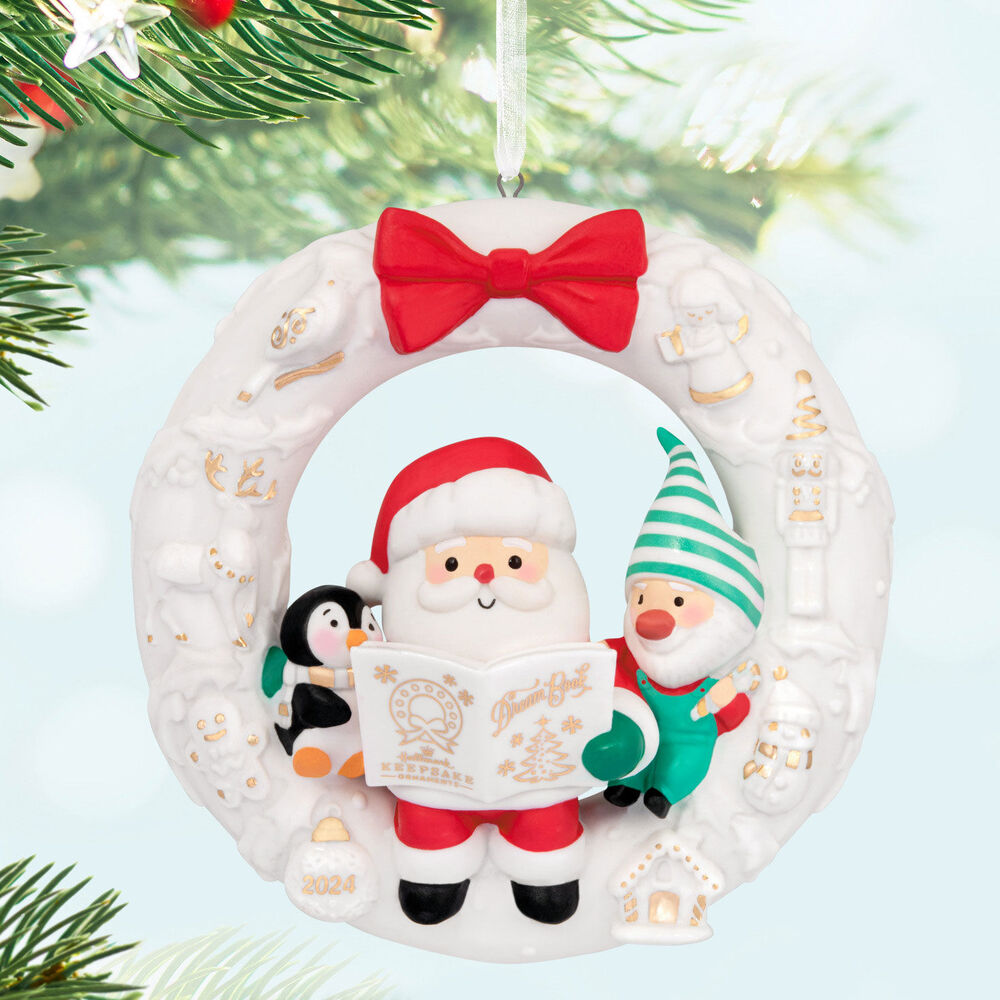 2024 Hallmark Keepsake Ornament - Wreath Of Memories Porcelain