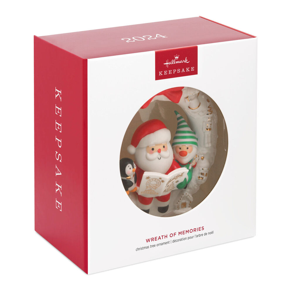 2024 Hallmark Keepsake Ornament - Wreath Of Memories Porcelain