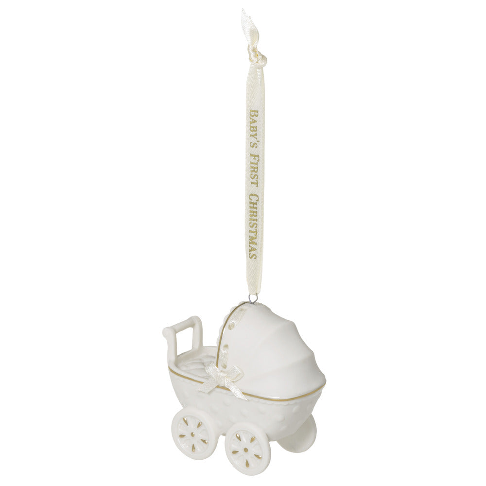 2022 Hallmark Keepsake Ornament - Baby's First Christmas Pram Porcelain