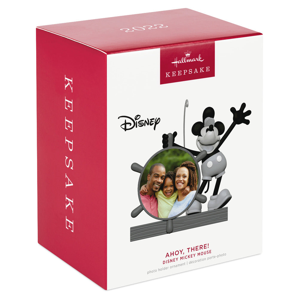 2022 Hallmark Keepsake Ornament - Disney Mickey Mouse Ahoy There! Photo Frame