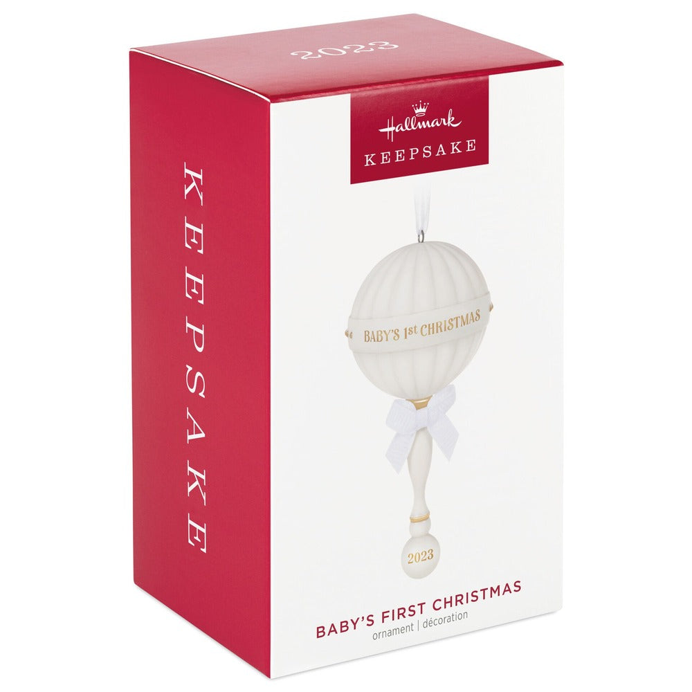 2023 Hallmark Keepsake Ornament - Baby's First Christmas Rattle